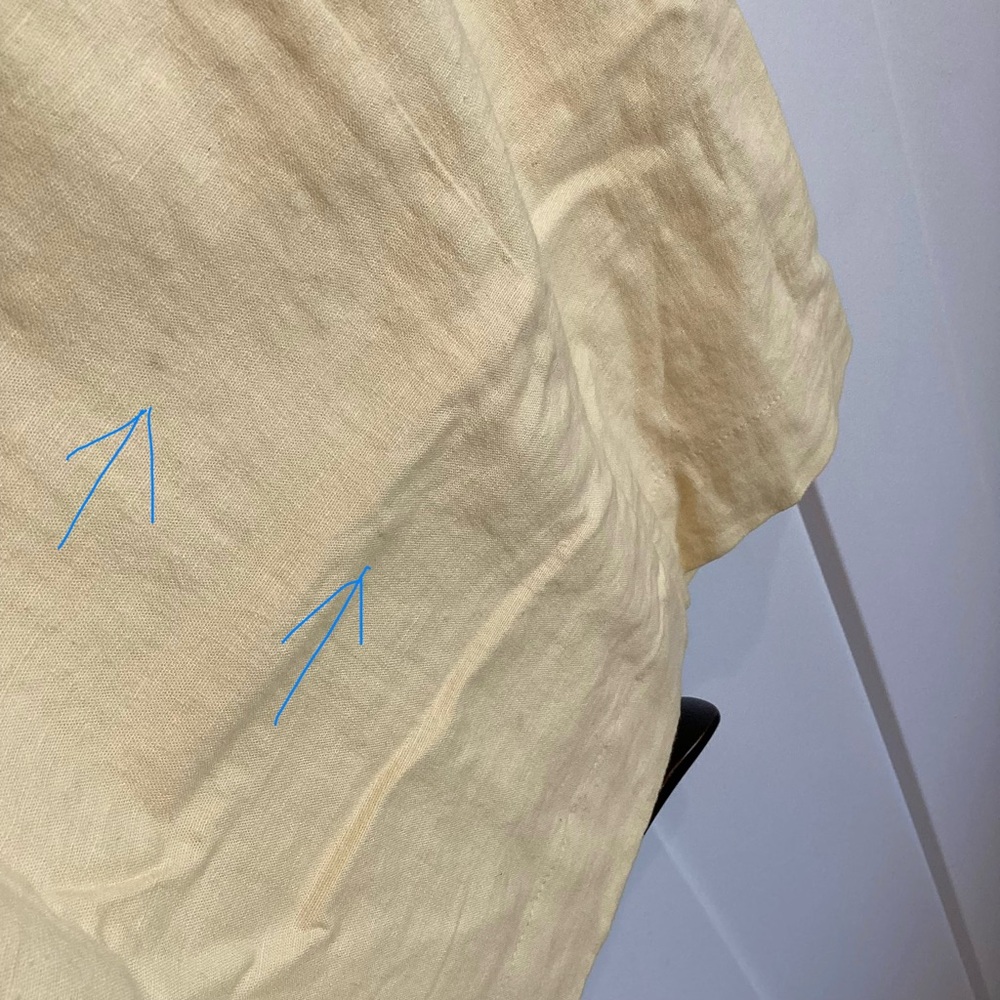 Anthropologie Sleeveless Linen Mini Dress Maeve Ophelia New 14 Butter Yellow - Picture 15 of 15